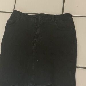 Black denim skirt..asos